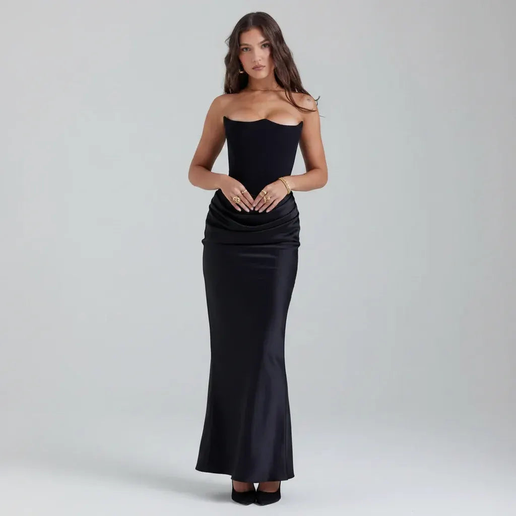 Corset-Style Formal Evening Gown for Women