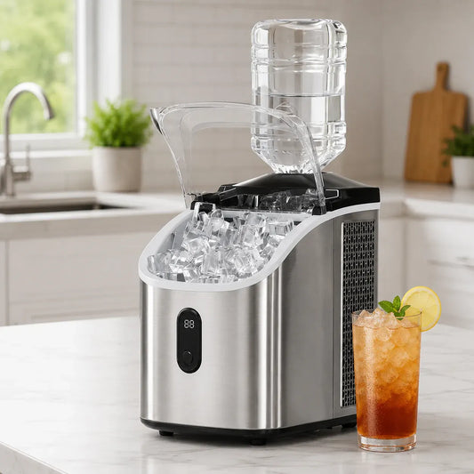 Countertop Ice Maker Machine, Portable & Self-Cleaning Design