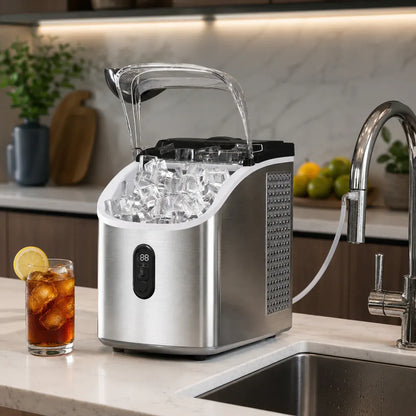 Countertop Ice Maker Machine, Portable & Self-Cleaning Design