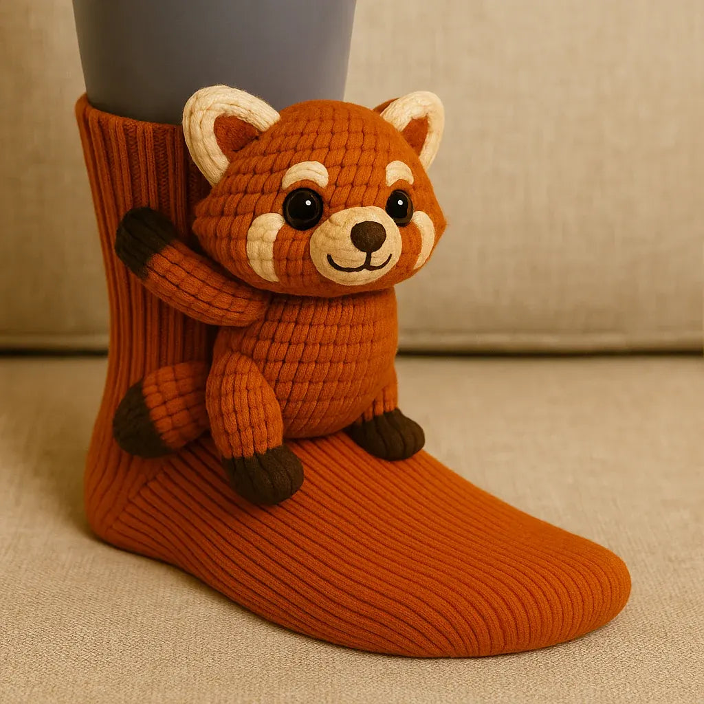 Cozy 3D Animal Design Non-Slip House Socks