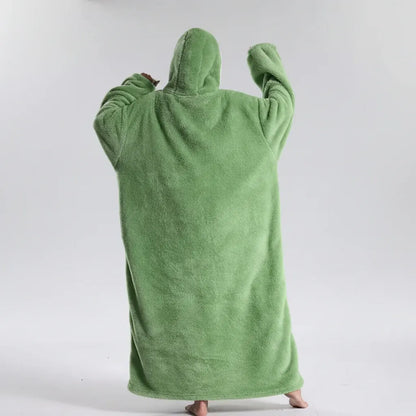 Cozy Oversized Wearable Hoodie Blanket for Adults - Soft & Warm for Cold Weather