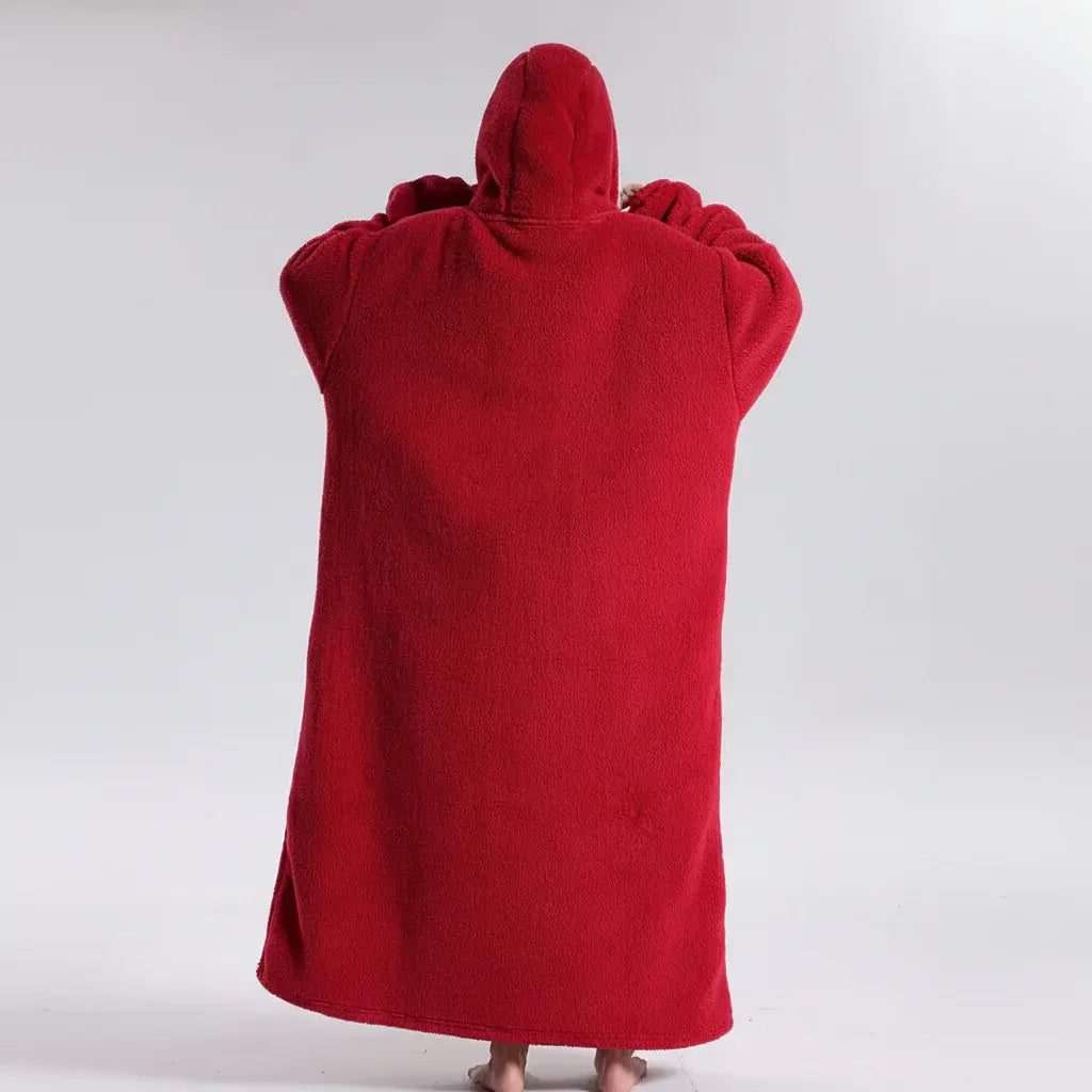 Cozy Oversized Wearable Hoodie Blanket for Adults - Soft & Warm for Cold Weather