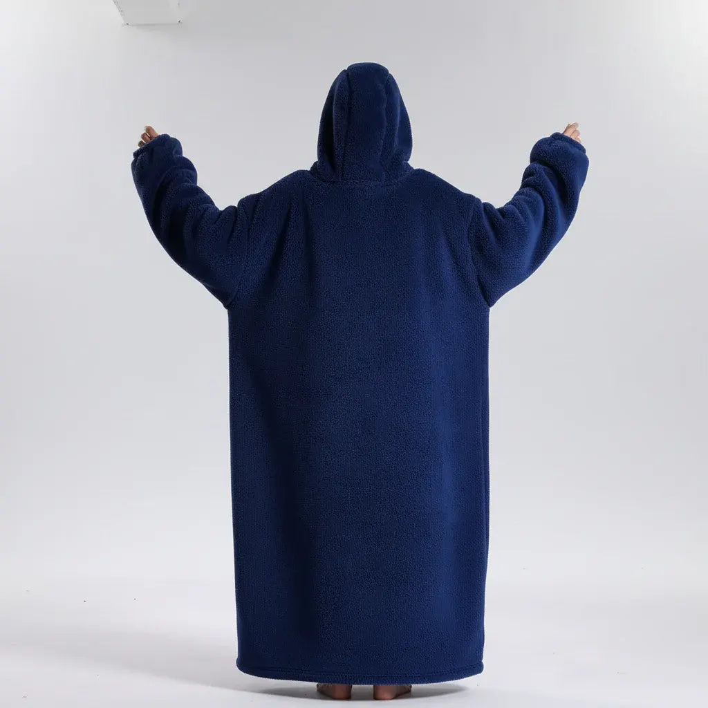 Cozy Oversized Wearable Hoodie Blanket for Adults - Soft & Warm for Cold Weather