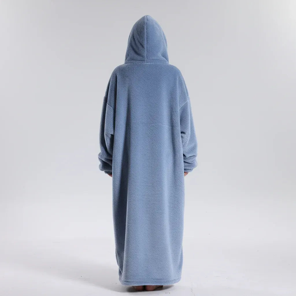 Cozy Oversized Wearable Hoodie Blanket for Adults - Soft & Warm for Cold Weather
