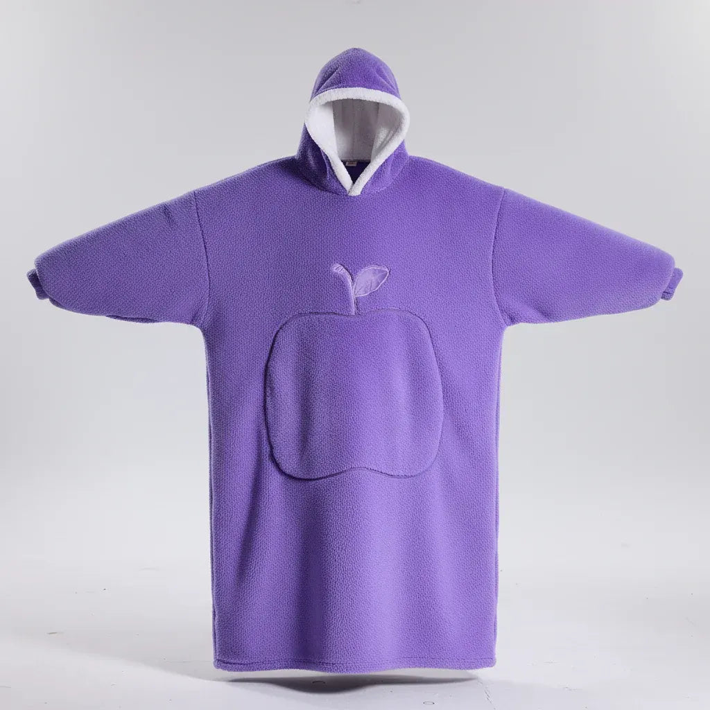 Cozy Oversized Wearable Hoodie Blanket for Adults - Soft & Warm for Cold Weather