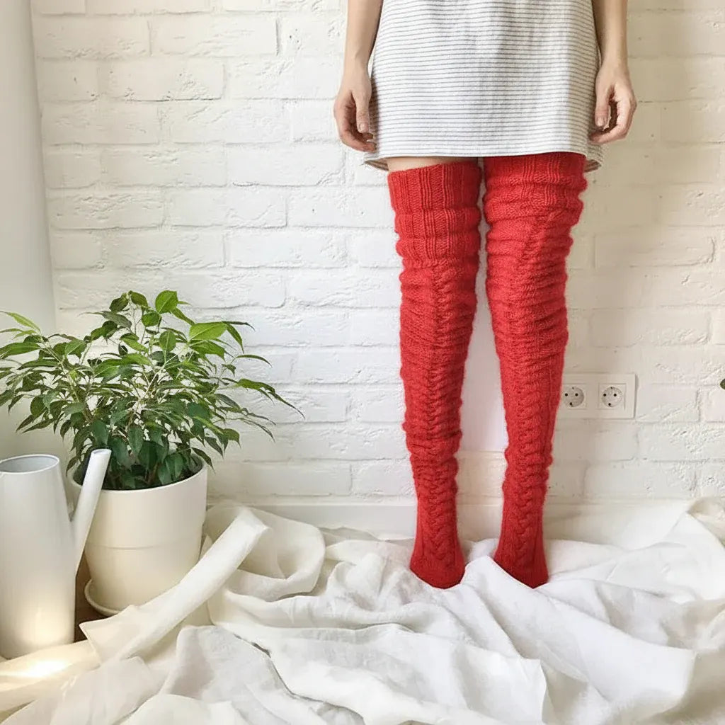 Cozy Warm Winter Knee-High Comfort Stockings
