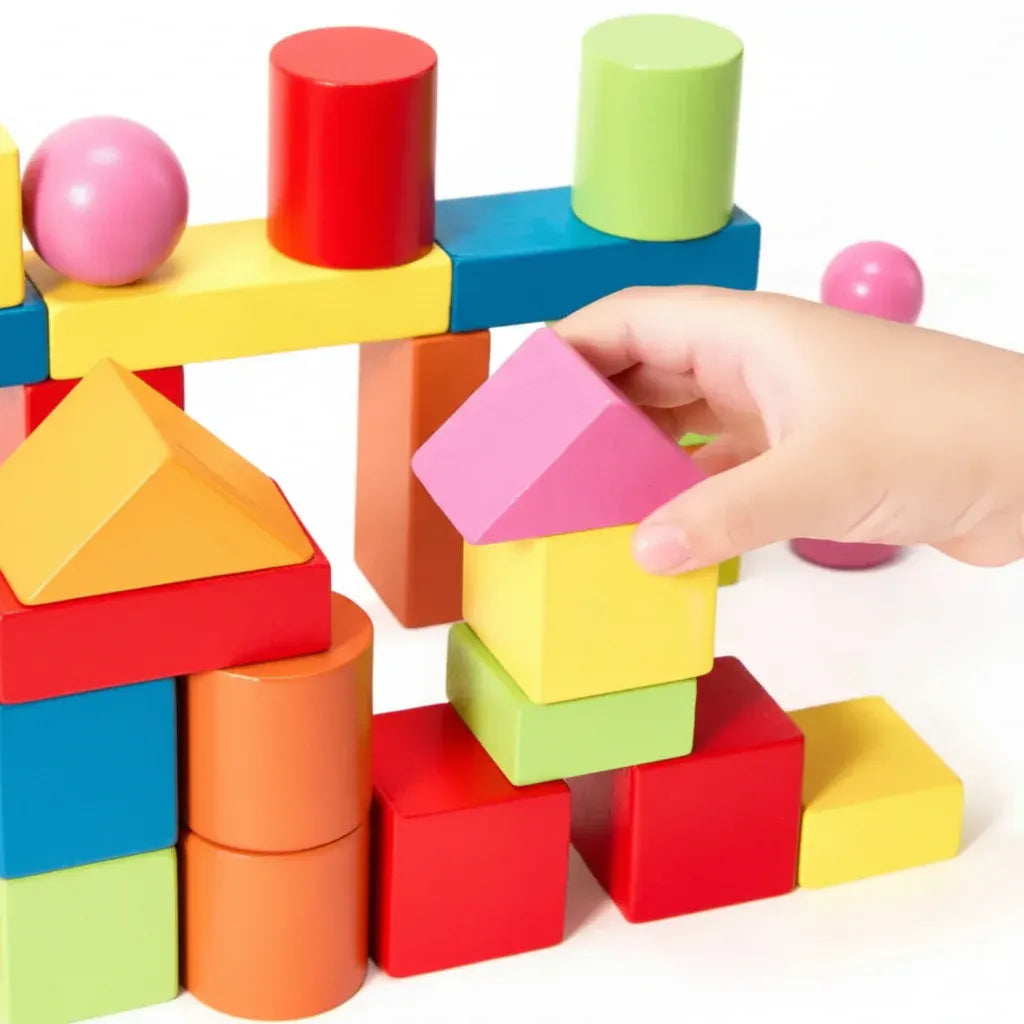 Creative Wooden Block Set for Kids Building Fun