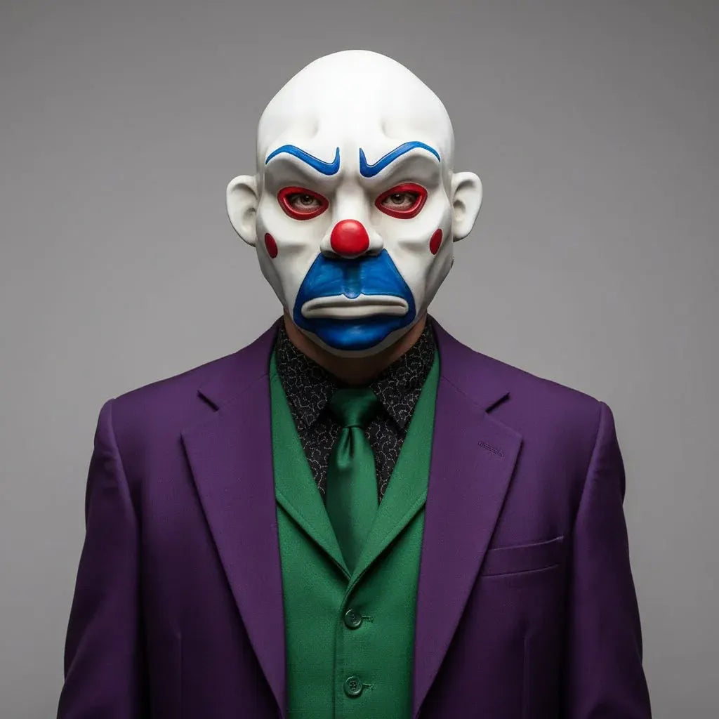 Creepy Clown Full-Face Halloween Mask Scary Costume Accessory