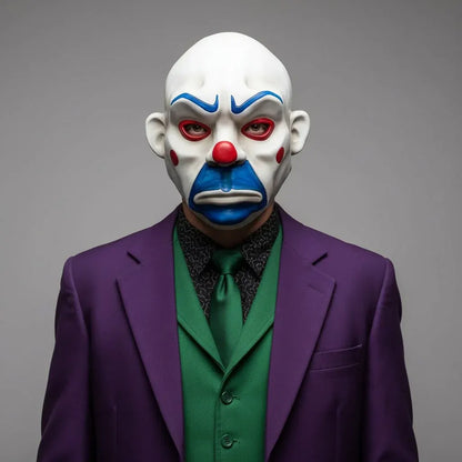 Creepy Clown Full-Face Halloween Mask Scary Costume Accessory