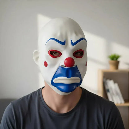 Creepy Clown Full-Face Halloween Mask Scary Costume Accessory