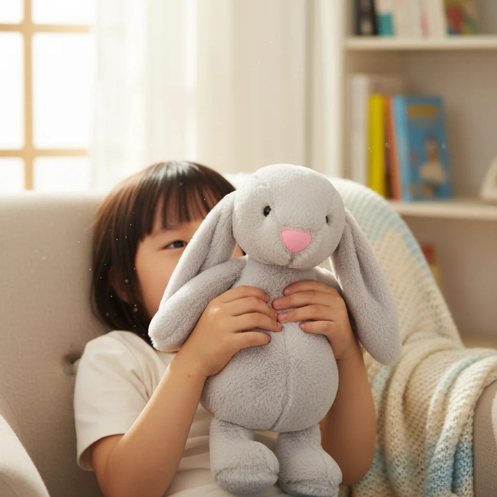 Cuddly Bunny Rabbit Plush Pendant - Soft Stuffed Animal Toy