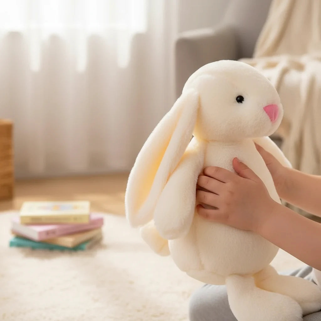 Cuddly Bunny Rabbit Plush Pendant - Soft Stuffed Animal Toy