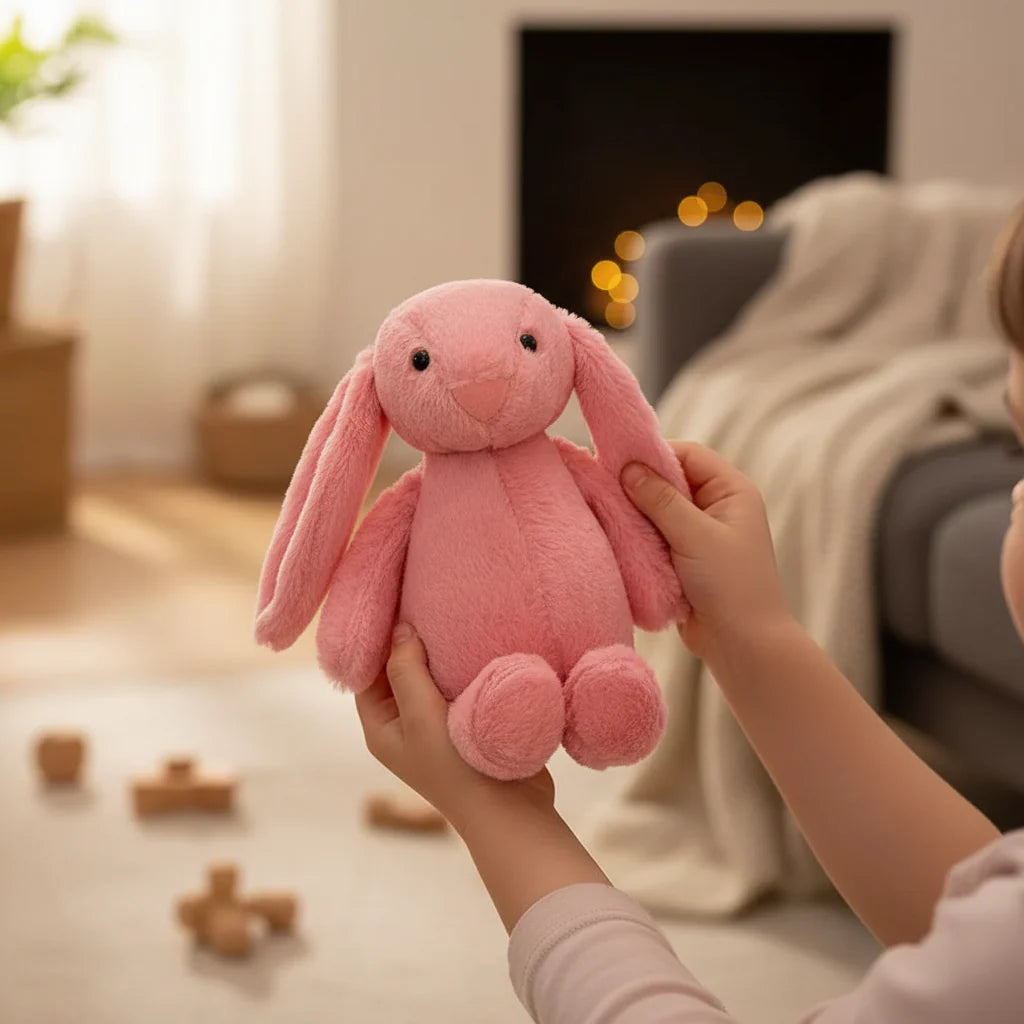 Cuddly Bunny Rabbit Plush Pendant - Soft Stuffed Animal Toy