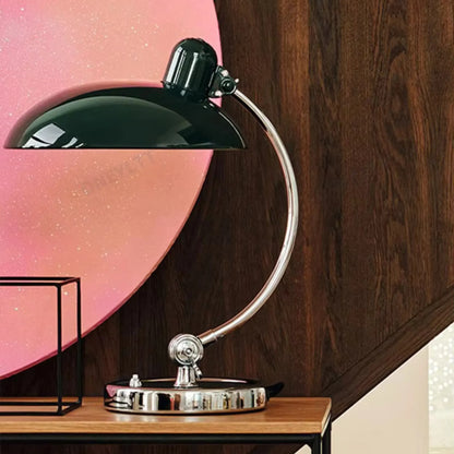 Curved Metal Bauhaus-Style Table Lamp | ScandiArc Modern Design