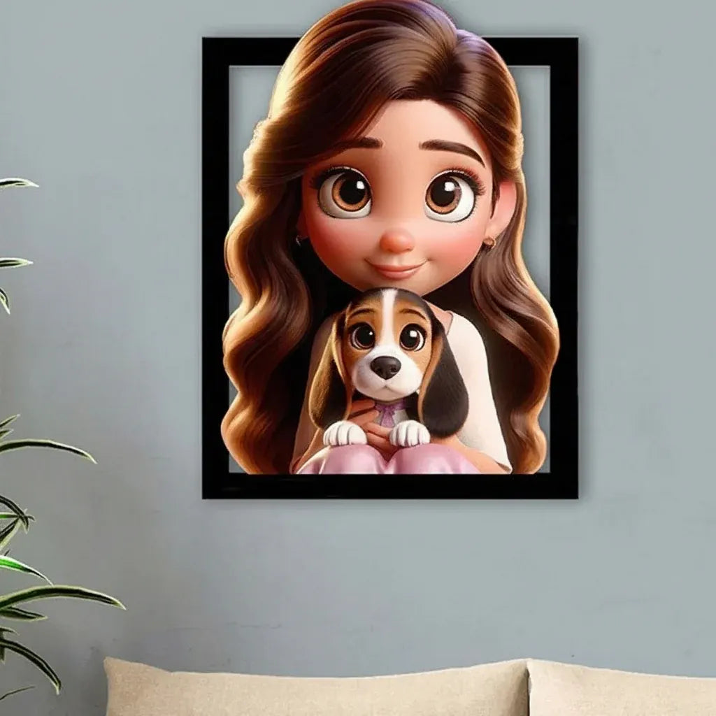 Custom 3D Wooden Photo Frame Personalized Wall Decor Gift