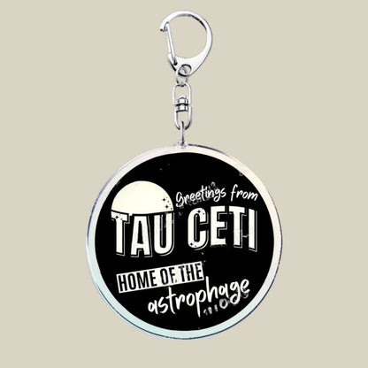 Cute Cartoon Bunny Cat Acrylic Charm Keychain Funny Novelty Key Ring Gift
