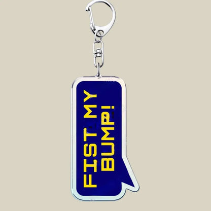 Cute Cartoon Bunny Cat Acrylic Charm Keychain Funny Novelty Key Ring Gift