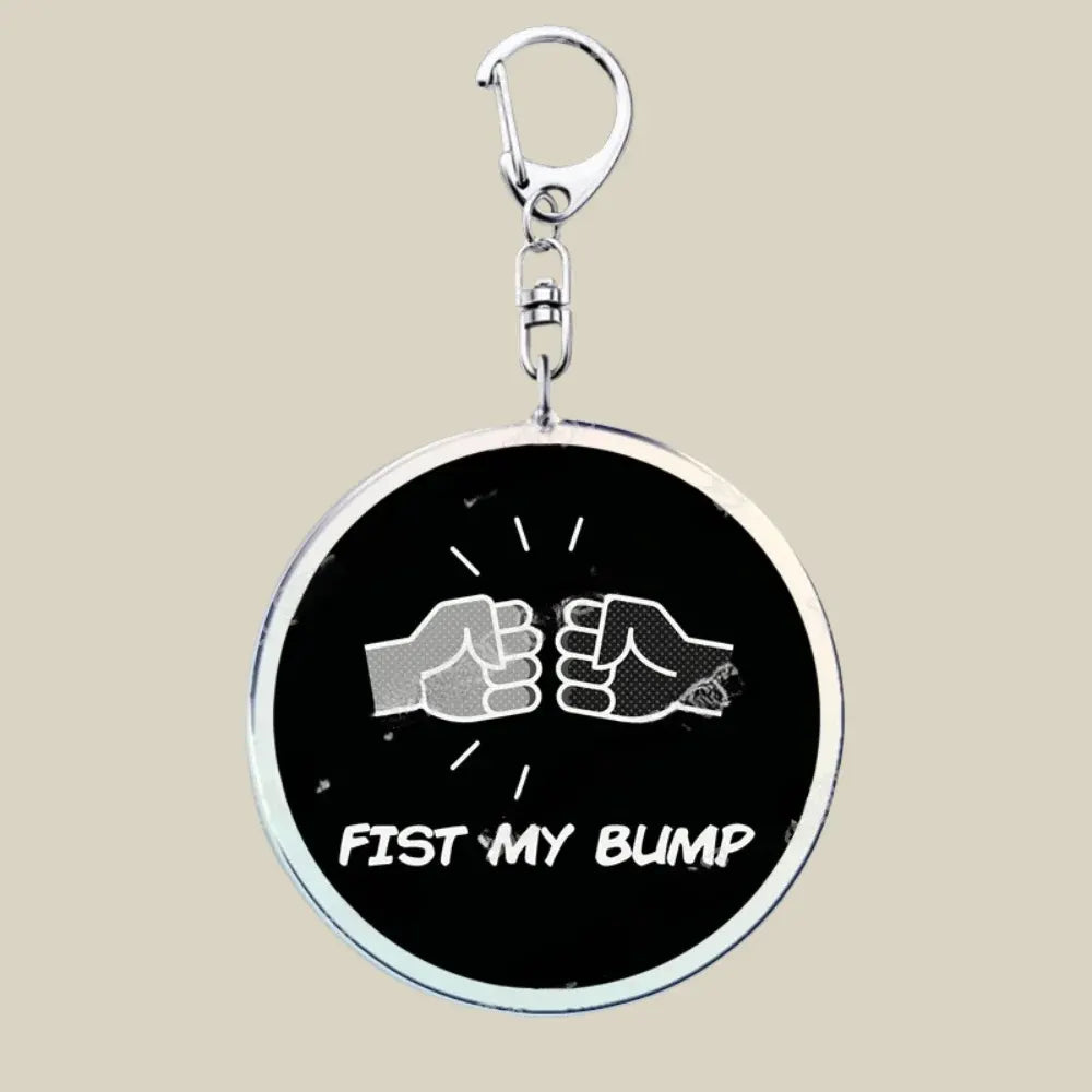 Cute Cartoon Bunny Cat Acrylic Charm Keychain Funny Novelty Key Ring Gift
