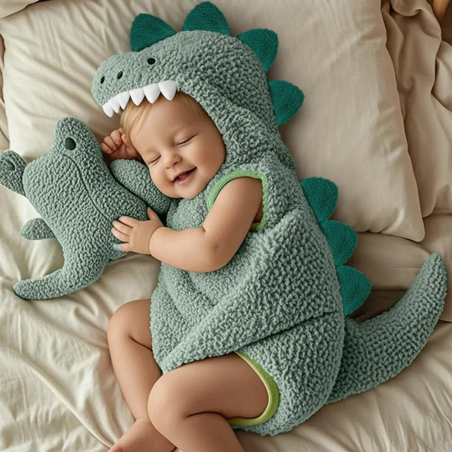 Cute Plush Baby Dinosaur Halloween Costume Design