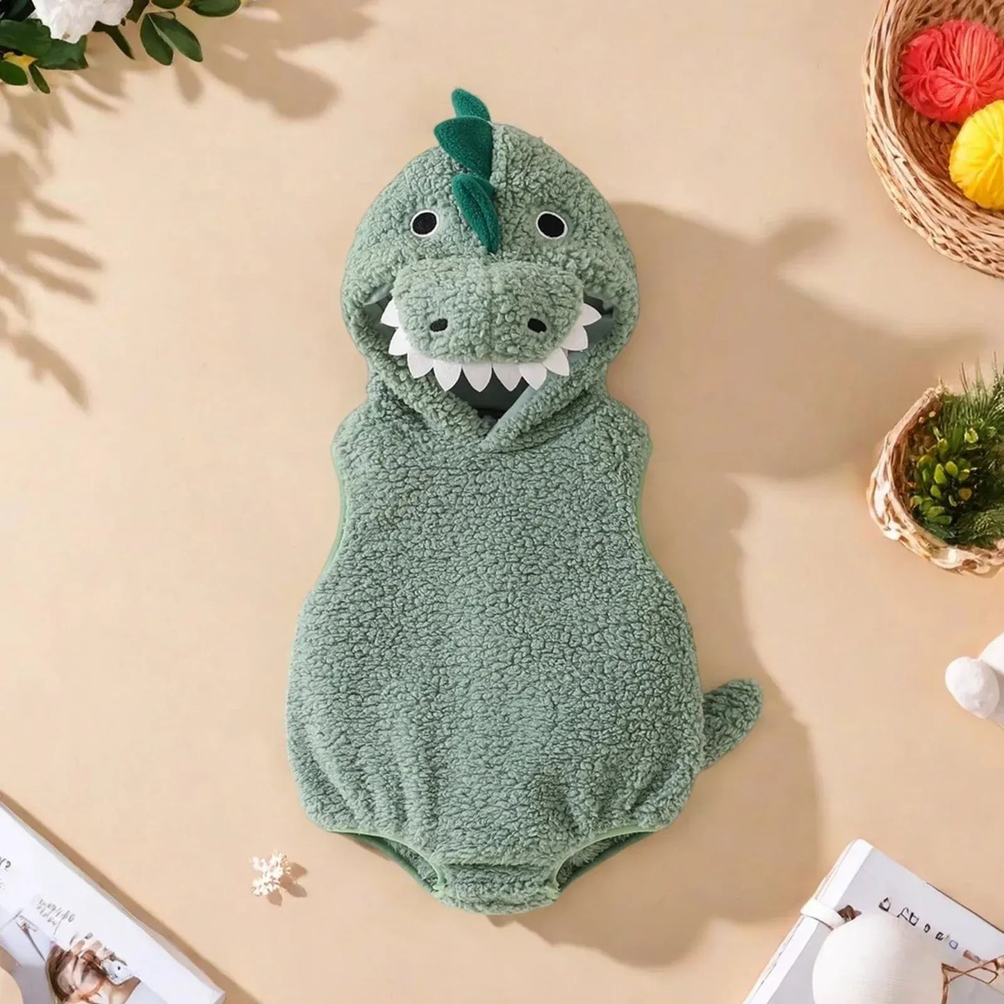 Cute Plush Baby Dinosaur Halloween Costume Design