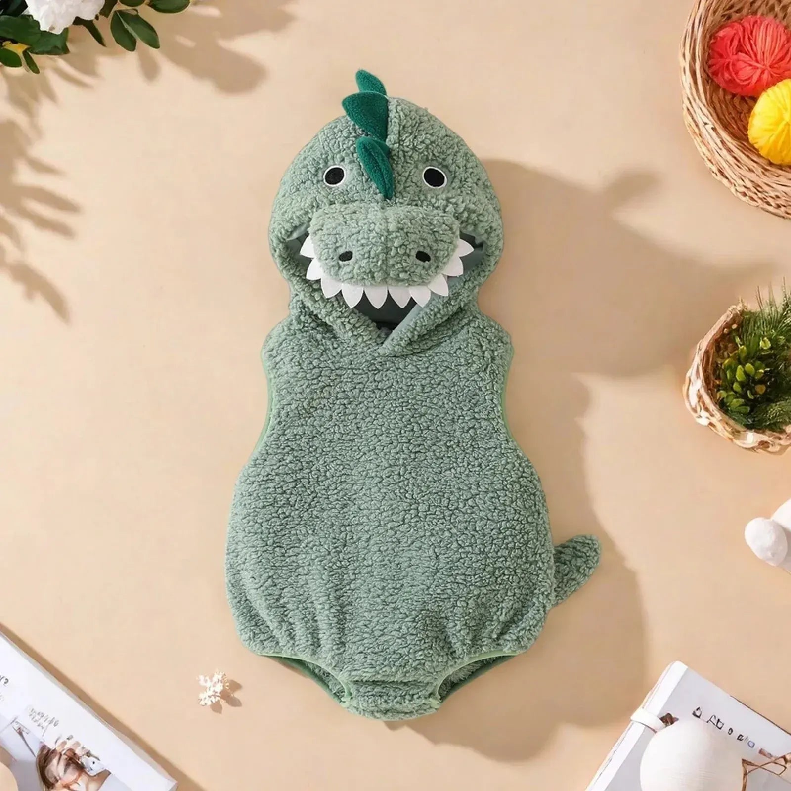 Cute Plush Baby Dinosaur Halloween Costume Design