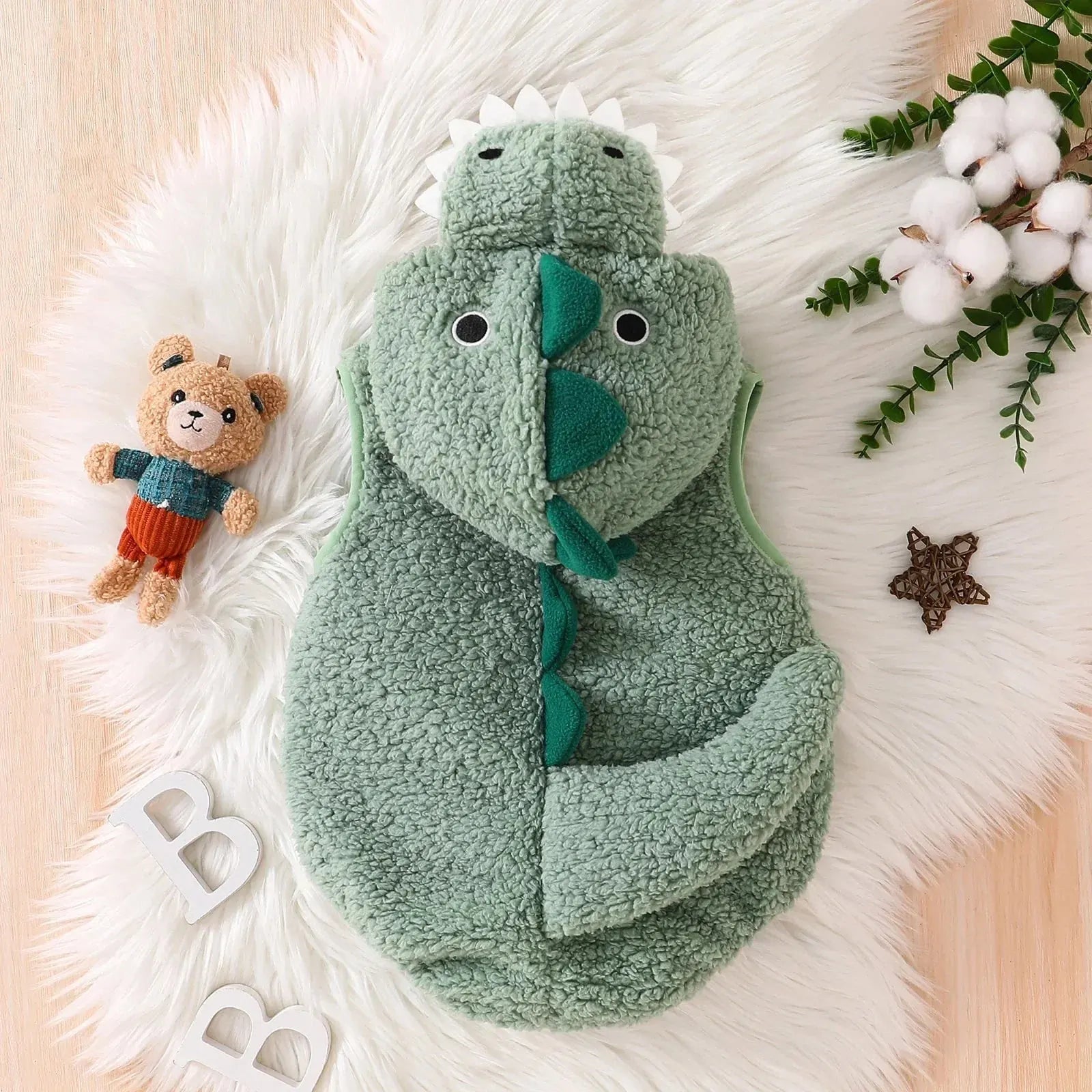 Cute Plush Baby Dinosaur Halloween Costume Design