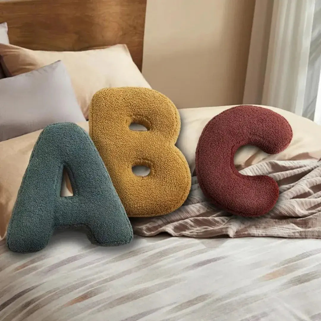 Decorative Alphabet Letter Throw Pillow Cushion