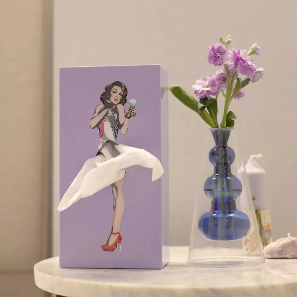 Decorative Figure-Style Tissue Box Holder Stand