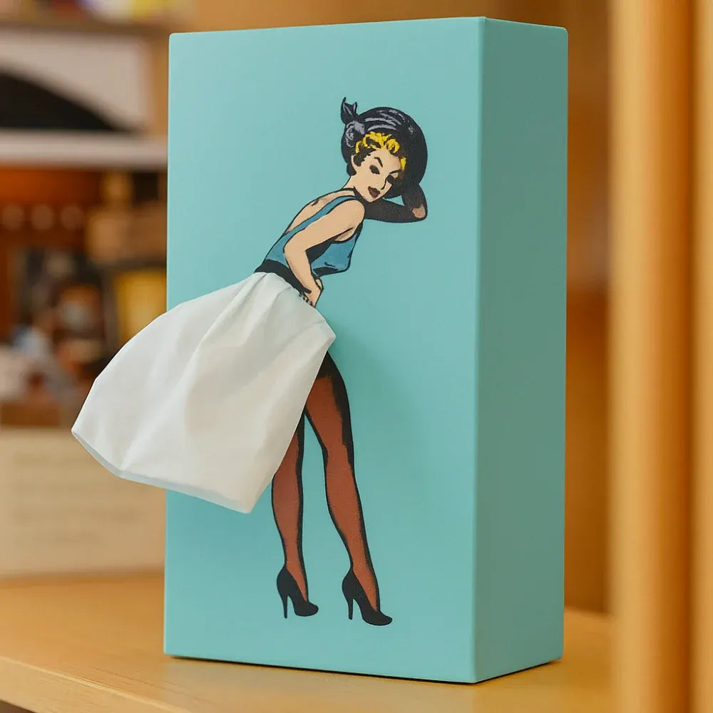 Decorative Figure-Style Tissue Box Holder Stand