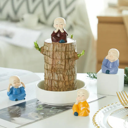 Decorative Lucky Bamboo Plant with Air-Purifying Pot