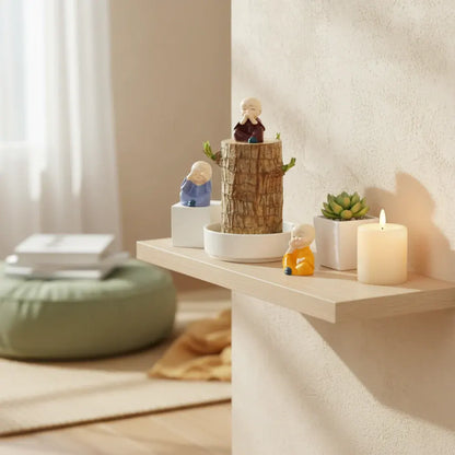 Decorative Lucky Bamboo Plant with Air-Purifying Pot