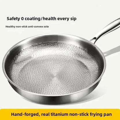 Deep Titanium Coated Non-Stick Skillet with Lid