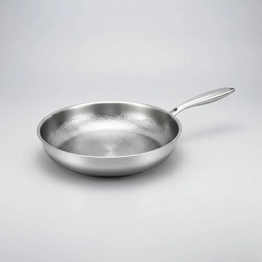 Deep Titanium Coated Non-Stick Skillet with Lid