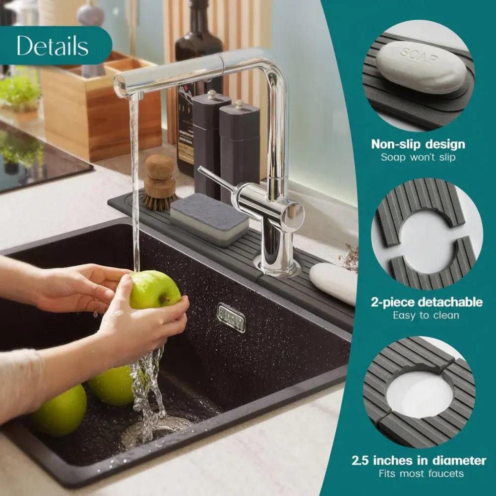 Diatomite Stone Faucet Drainage Pad for Kitchen Countertop