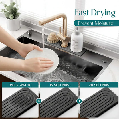 Diatomite Stone Faucet Drainage Pad for Kitchen Countertop