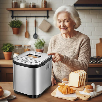 Digital Automatic Bread Maker Machine with Programmable Control