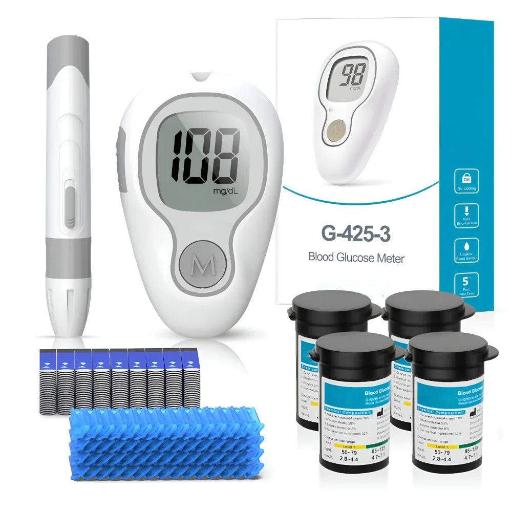 Digital Blood Sugar Test Meter Kit with Glucose Monitoring Set