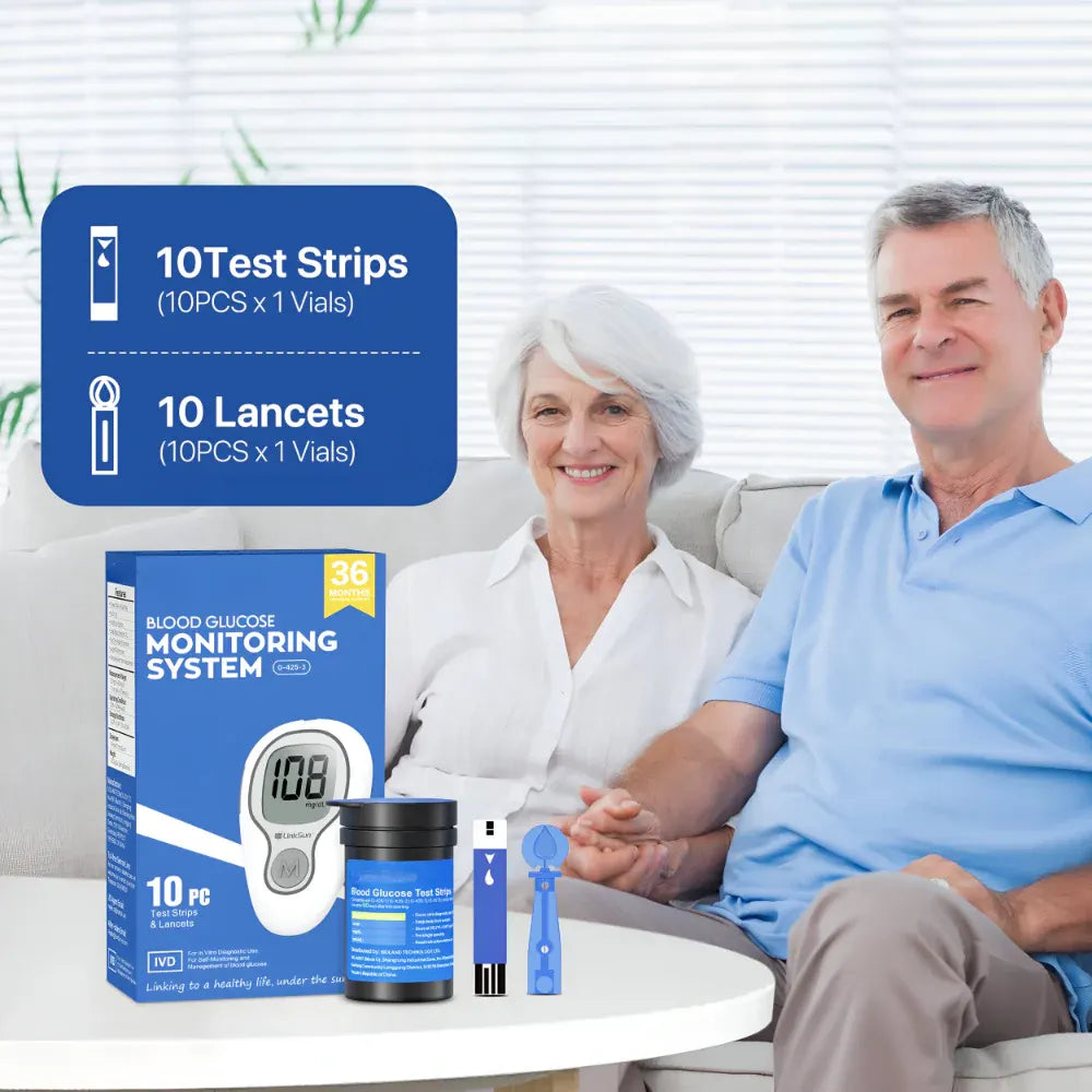 Digital Blood Sugar Test Meter Kit with Glucose Monitoring Set