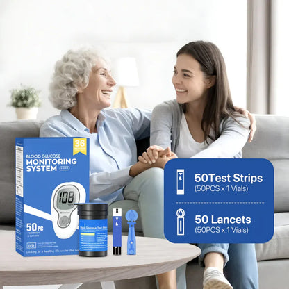 Digital Blood Sugar Test Meter Kit with Glucose Monitoring Set