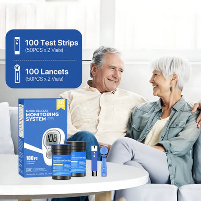 Digital Blood Sugar Test Meter Kit with Glucose Monitoring Set