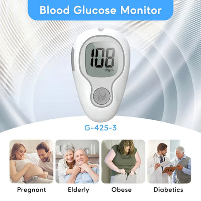 Digital Blood Sugar Test Meter Kit with Glucose Monitoring Set