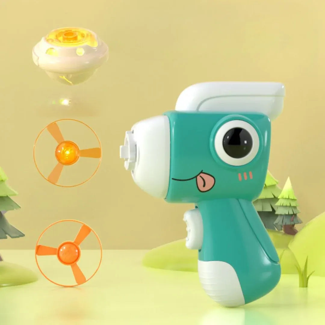 Dinosaur Spinning Top Launcher with Fridge Magnet Feature
