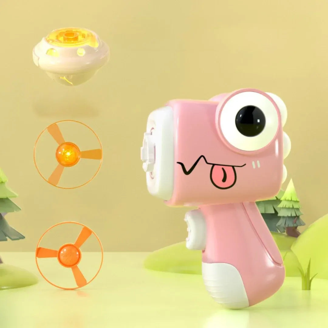 Dinosaur Spinning Top Launcher with Fridge Magnet Feature
