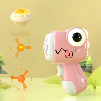 Dinosaur Spinning Top Launcher with Fridge Magnet Feature