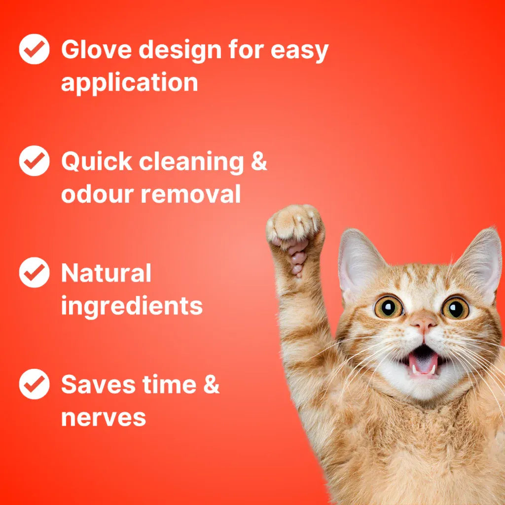 Disposable Pet Grooming Wipes & Cleaning Gloves for Cats and Dogs