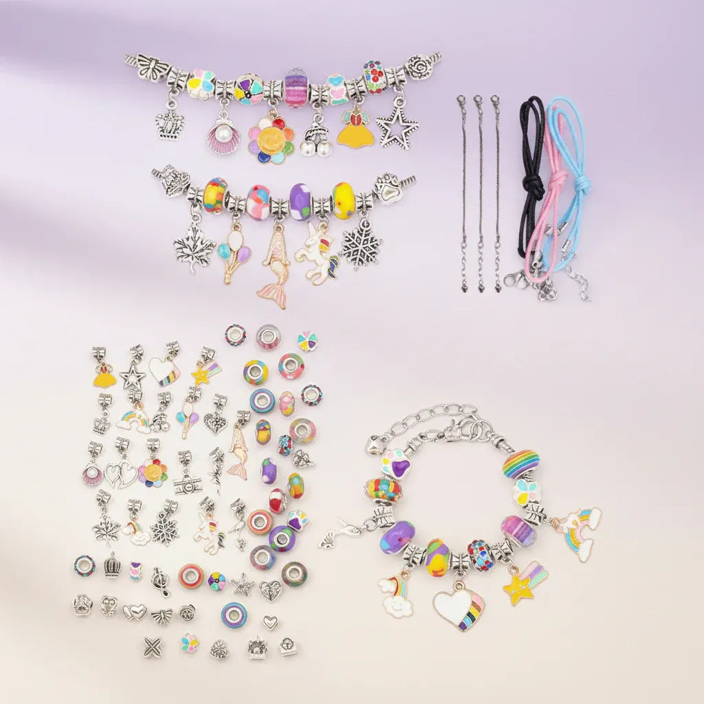 DIY Jewelry Making Kit for Kids - Bracelet Craft Set, Mother's Day Gift Idea