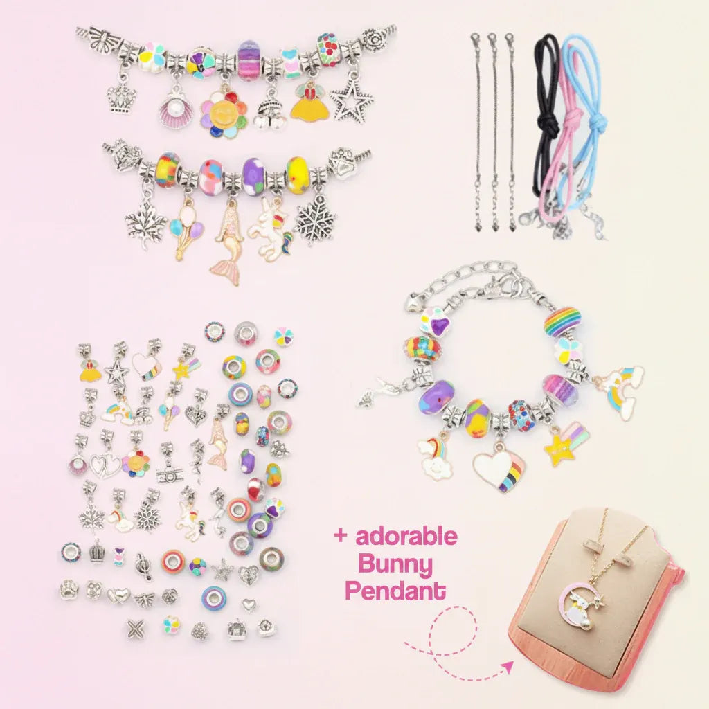 DIY Jewelry Making Kit for Kids - Bracelet Craft Set, Mother's Day Gift Idea