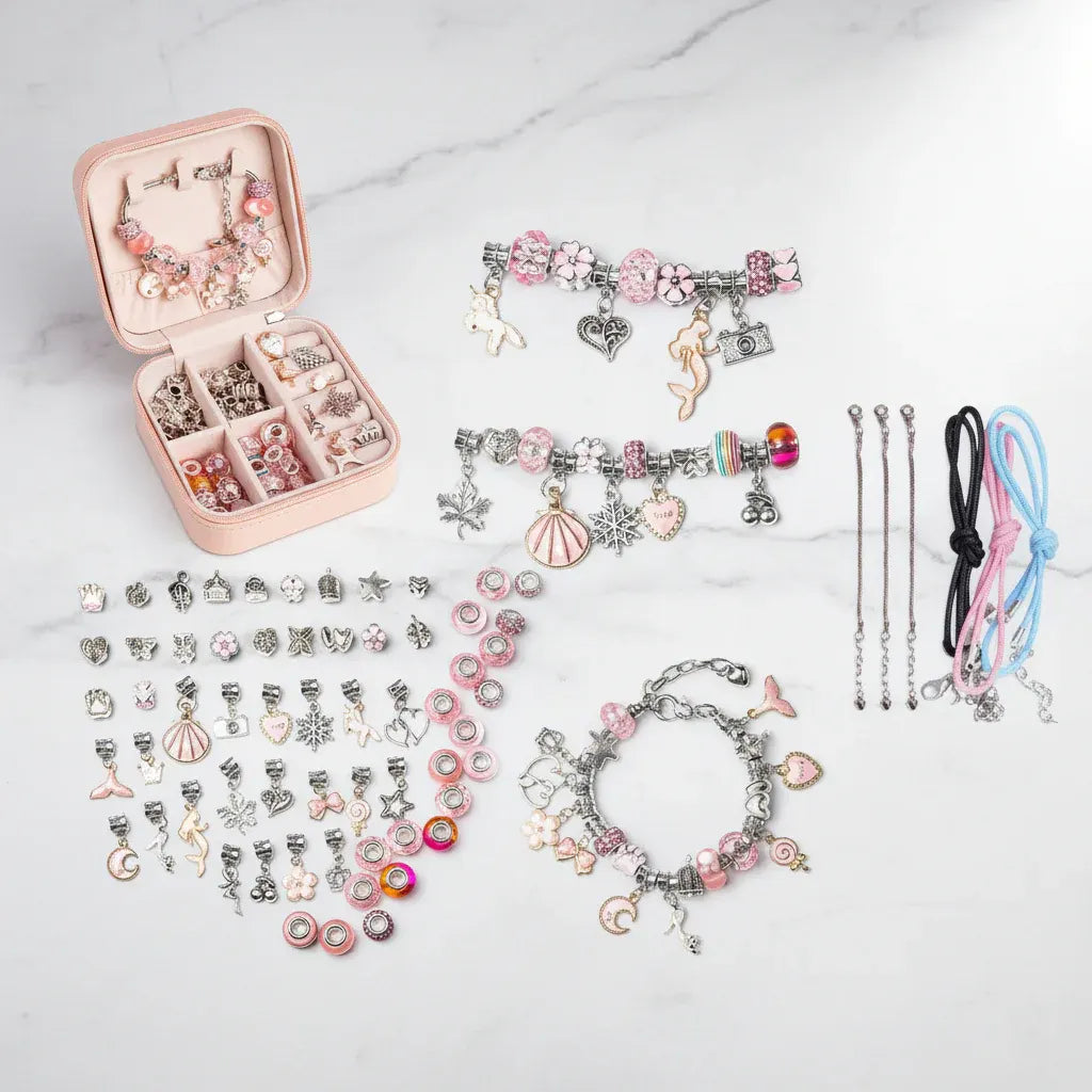 DIY Jewelry Making Kit for Kids - Bracelet Craft Set, Mother's Day Gift Idea