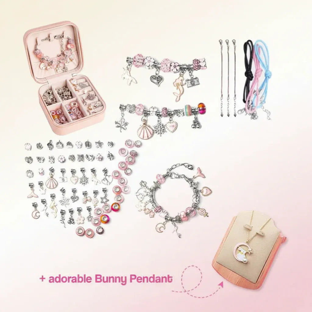 DIY Jewelry Making Kit for Kids - Bracelet Craft Set, Mother's Day Gift Idea