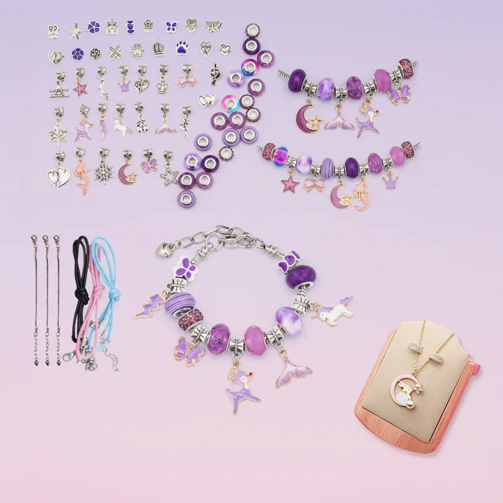 DIY Jewelry Making Kit for Kids - Bracelet Craft Set, Mother's Day Gift Idea